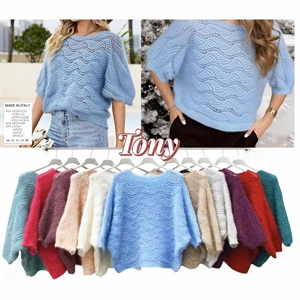 Sweter damski okrągły