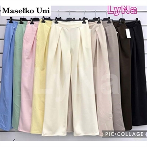 Spodnie damskie szerokie nogawki - Produkt Włoski