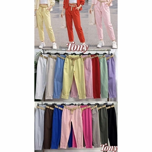 Spodnie damskie z paskiem produkt Włoski