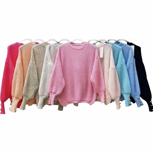 Sweter damski okrągły