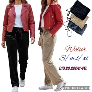 Spodnie welurowe damskie  S/M-L/XL