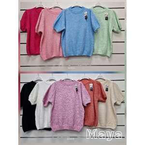 Sweter damski z krótkim rękawem - Produkt Włoski