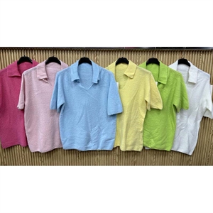 Sweter damski z krótkim rękawem - Produkt Włoski