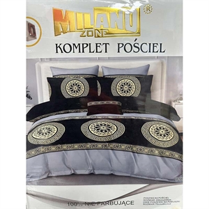 Komplet pościel 100% NIE FARBUJĄCE - 3cz - 200cm x 220cm