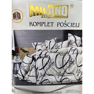 Komplet pościel 100% NIE FARBUJĄCE - 3cz - 200cm x 220cm