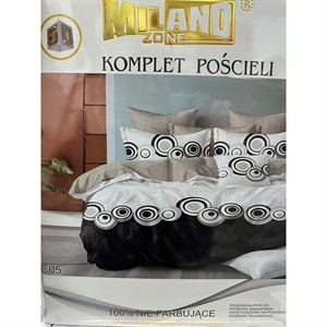 Komplet pościel 100% NIE FARBUJĄCE - 3cz - 200cm x 220cm