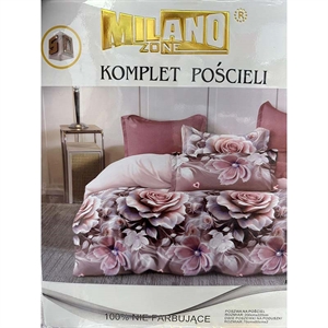 Komplet pościel 100% NIE FARBUJĄCE - 3cz - 200cm x 220cm