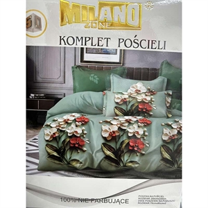 Komplet pościel 100% NIE FARBUJĄCE - 3cz - 200cm x 220cm