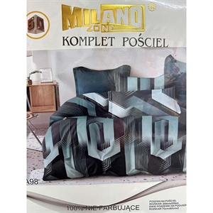 Komplet pościel 100% NIE FARBUJĄCE - 3cz - 200cm x 220cm