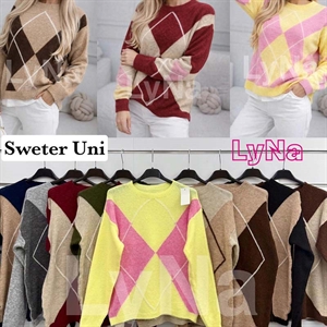 Sweter damski okrągły - Produkt Włoski