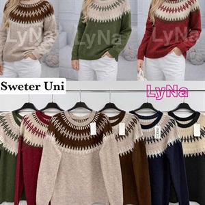 Sweter damski okrągły - Produkt Włoski