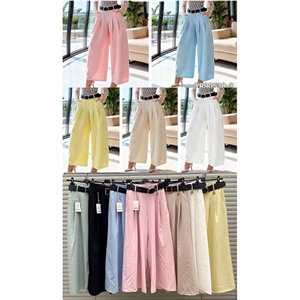 Spodnie szerokie nogawki damskie produkt Włoski