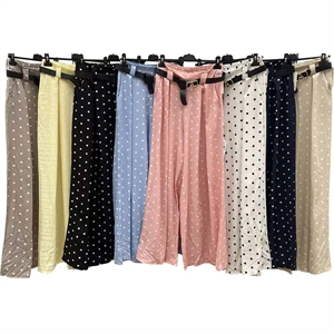 Spodnie szerokie nogawki damskie produkt Włoski