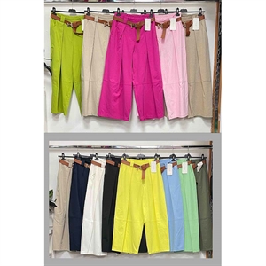 Spodnie szerokie nogawki damskie produkt Włoski