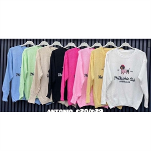 Sweter damski okrągły