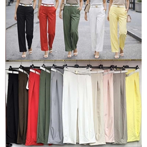 Spodnie damskie z paskiem produkt Włoski