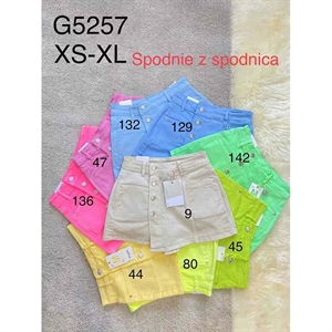 Szorty jeansowe imitujące spódnicę XS-XL