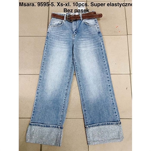 Jeansy szerokie nogawki M'sara  XS-XL