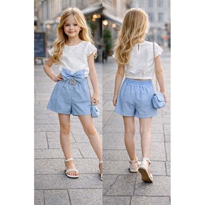 Komplet dziewczęcy + torebka (4-14) - Produkt Włoski