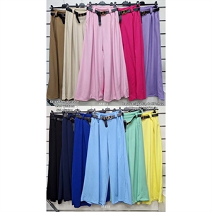 Spodnie szerokie nogawki damskie produkt Włoski