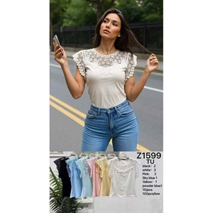 Bluzka damska krótki rękaw