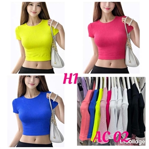 Bluzka crop top damski