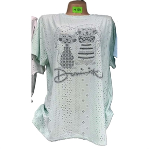 Bluzka damska krótki rękaw L-3XL
