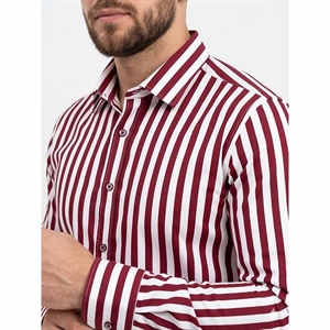 Koszula męska w paski krój slim fit produkt Turecki M-2XL