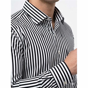 Koszula męska w paski krój slim fit produkt Turecki M-2XL