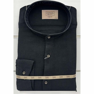 Koszula męska ala len na stójce z długim rękawem krój slim fit produkt Turecki  M-2XL
