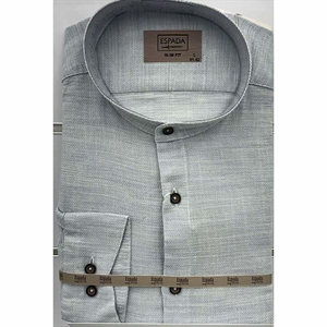 Koszula męska ala len na stójce z długim rękawem krój slim fit produkt Turecki  M-2XL