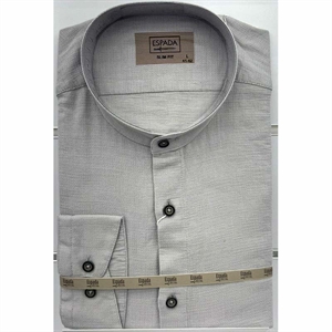 Koszula męska ala len na stójce z długim rękawem krój slim fit produkt Turecki  M-2XL
