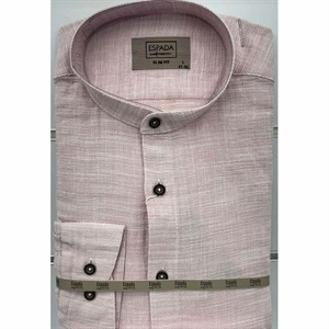 Koszula męska ala len na stójce z długim rękawem krój slim fit produkt Turecki  M-2XL