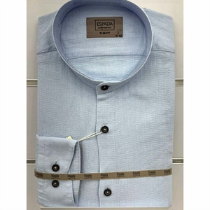 Koszula męska ala len na stójce z długim rękawem krój slim fit produkt Turecki  M-2XL