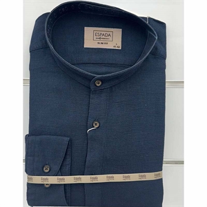 Koszula męska ala len na stójce z długim rękawem krój slim fit produkt Turecki  M-2XL