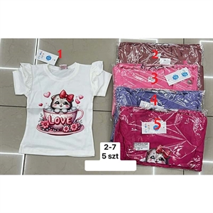 Koszulka dziewczęca 2-7 lat