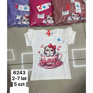 Koszulka dziewczęca 2-7 lat