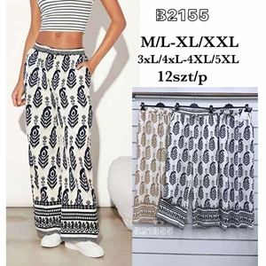 Spodnie szerokie nogawki damskie  M/L-4XL/5XL
