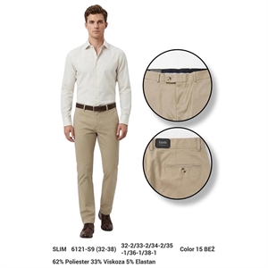 Spodnie męskie slim fit produkt Turecki  32-38