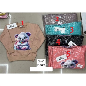 Bluza dziewczęca 2-7 Lat