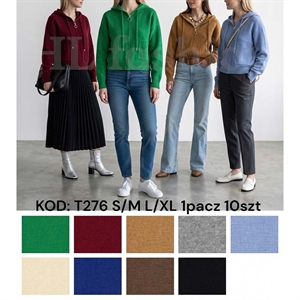 Sweter damski rozpinany na zamek S/M L/XL