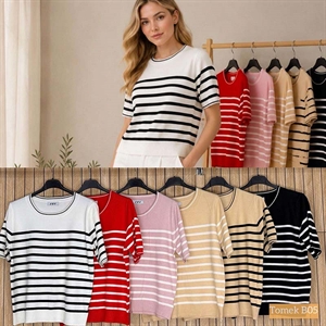 Sweter damski z krótkim rękawem