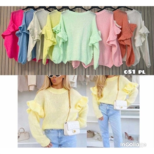 Sweter damski okrągły