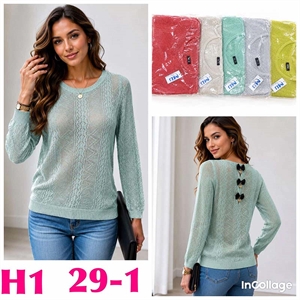 Sweter damski okrągły