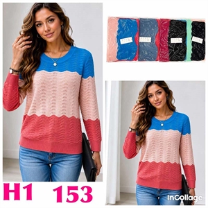 Sweter damski okrągły  XL-2XL