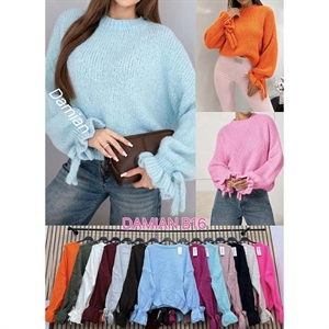 Sweter damski okrągły