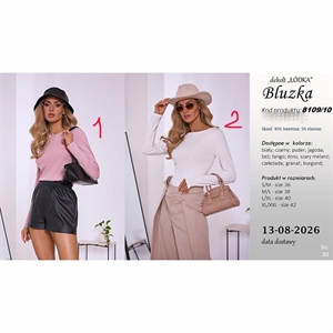 Bluzka damska produkt Polski  S/M-M/L-L/XL-XL/2XL(36-38-40-42)