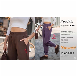 Spodnie damskie produkt Polski  S/M-M/L-L/XL(36-38-40)
