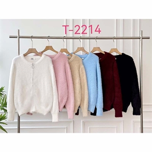 Sweter damski rozpinany na zamek