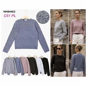 Sweter damski okrągły
